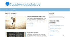 Desktop Screenshot of cuadernosjudaicos.cl